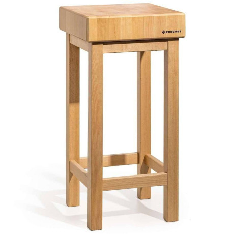 Dřevěný řeznický špalek 40x50x20 cm na podstavci | FORGAST FG12241