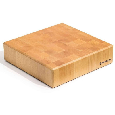 Dřevěný řeznický špalek 40x50x20 cm na podstavci | FORGAST FG12241