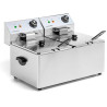 Elektrická fritéza 2-komorová 2x8 l, 2x3,2 kW, 230 V | FORGAST FG09028