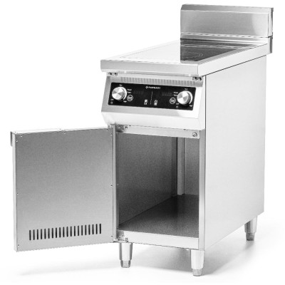 Indukční varná deska 2-zónová na podstavci 2x5000 W | FORGAST FG09034