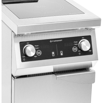 Indukční varná deska 2-zónová na podstavci 2x5000 W | FORGAST FG09034