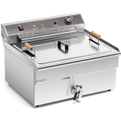 Elektrická fritéza 1-komorová 30 l, 6 kW, studená zóna | FORGAST FG09018