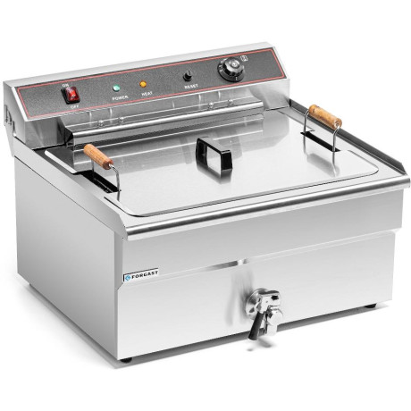 Elektrická fritéza 1-komorová 30 l, 6 kW, studená zóna | FORGAST FG09018