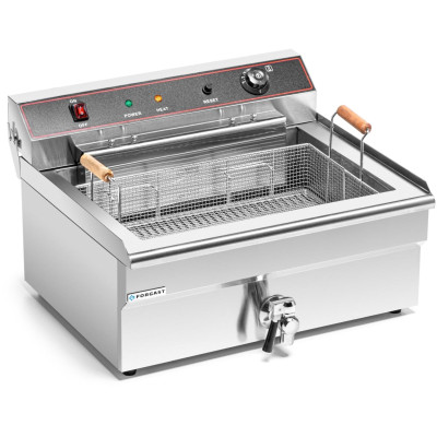 Elektrická fritéza 1-komorová 30 l, 6 kW, studená zóna | FORGAST FG09018