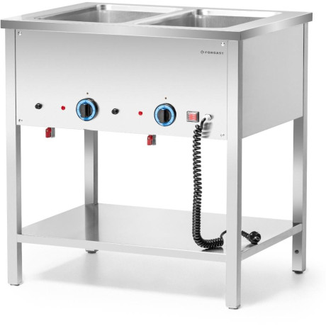 Bemar elektrický volně stojící 2xGN 1/1, 1,6 kW, 230 V | FORGAST FG09462