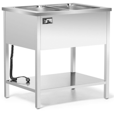 Bemar elektrický volně stojící 2xGN 1/1, 1,6 kW, 230 V | FORGAST FG09462