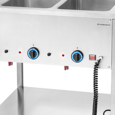 Bemar elektrický volně stojící 2xGN 1/1, 1,6 kW, 230 V | FORGAST FG09462