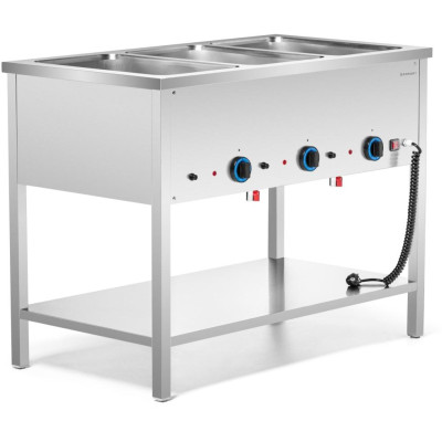 Bemar elektrický volně stojící 3xGN 1/1, 2,4 kW, 230 V | FORGAST FG09463