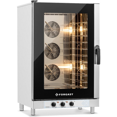 Elektrický konvektomat 10 GN 1/1 nebo 10 zásobníků 60x40 cm, 15.8 kW | FORGAST FG09520