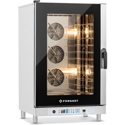 Elektrický konvektomat 10 GN 1/1 nebo 10 zásobníků 60x40 cm, 15.8 kW | FORGAST FG09521