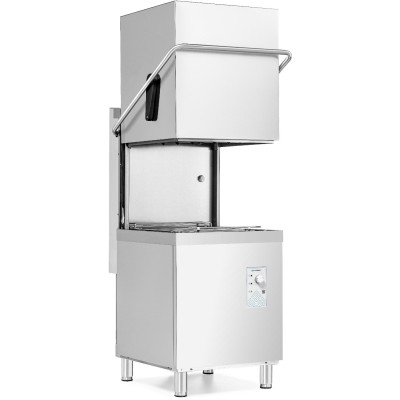 Gastronomická průchozí myčka nádobí, manuální ovládání, dávkovač mycího prostředku, 11,25 kW, 400 V | FORGAST FG00212