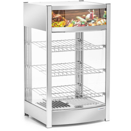 Vyhřívaná vitrína na pizzu 3-úrovňová, 97 l, 0.8 kW | FORGAST FG09603