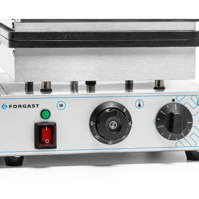 Elektrický vaflovač jednoduchý 4x6, 1,75 kW, 230 V | FORGAST FG09705