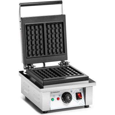 Elektrická vaflovač obdélníková na 2 vafle 4x6, 1.75 kW, 230 V | FORGAST FG09713