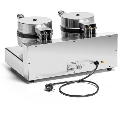 Dvojitý elektrický vaflovač na belgické vafle, průměr 18,5 cm, 4 kW, 230 V | FORGAST FG09721
