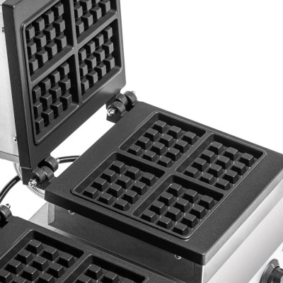 Elektrický vaflovač 4x3 dvojitý, 8 vaflí, 3.5 kW, 230 V | FORGAST FG09726
