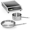 KIT Indukční vařič 3,5 kW s ocelovou pánví a kastrolem FORGAST FG09030K
