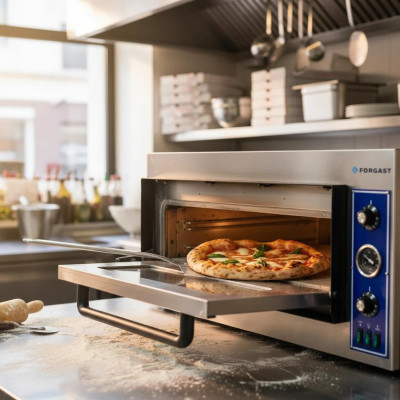 Pec na pizzu 1-komorový, 4x33 cm, 4.2 kW, 400 V | FORGAST FG09561