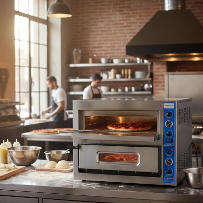 Pec na pizzu 2komorová, 2x4x36 cm, 12 kW, 400 V | FORGAST FG09566