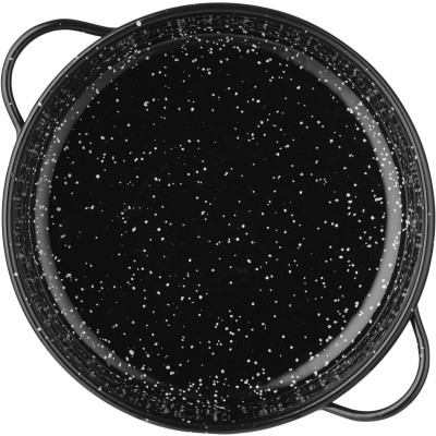 Nádoba k dušení masa, smaltovaná, HENDI, Černá, ⌀200x(H)45mm, Kulatý