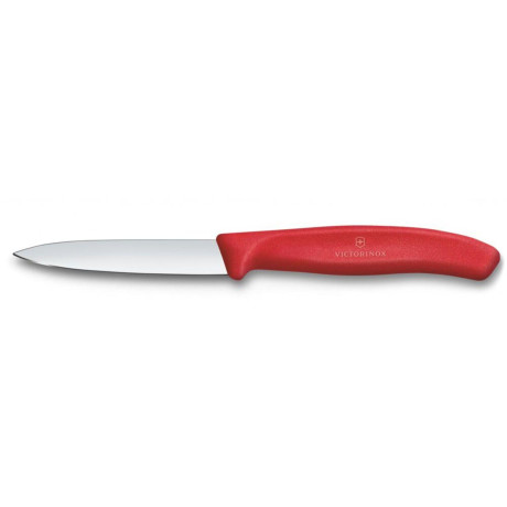 Nůž na zeleninu hladký, Victorinox, Červená, (L)190mm