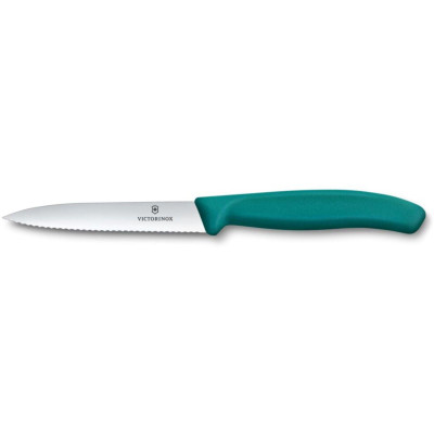 Nůž na zeleninu se zoubkovaným ostřím, Victorinox, Zelená, (L)212mm
