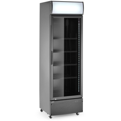 Jednokřídlá chladnička s podsvíceným panelem , Arktic, 254L, Černá, 220-240V/250W, 578x605x(H)1980mm
