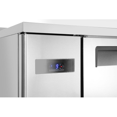 Dvoudveřový chladicí stůl s postranními jednotkami, Arktic, Kitchen Line, 166L, 230V/300W, 1200x600x(H)886mm