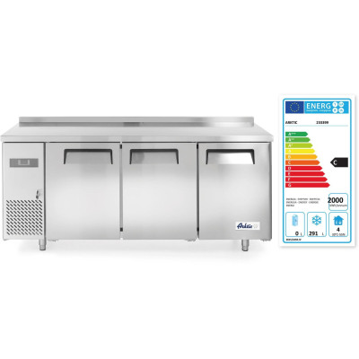 Třídveřová mraznička s bočním čerpadlem, Arktic, Kitchen Line, 291L, 230V/550W, 1800x600x(H)886mm