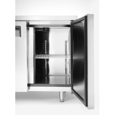 Dvoudveřový chladicí stůl s postranními jednotkami, Arktic, Kitchen Line, 166L, 230V/300W, 1200x600x(H)886mm