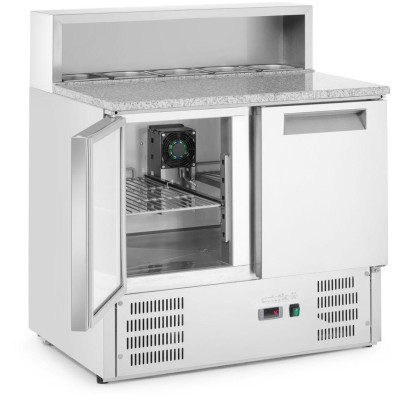 Chladicí stoly s nástavbou a žulovou deskou, Arktic, 247L, 230V/145W, 900x700x(H)1070mm