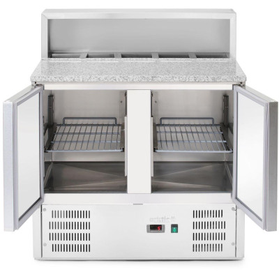 Chladicí stoly s nástavbou a žulovou deskou, Arktic, 247L, 230V/145W, 900x700x(H)1070mm