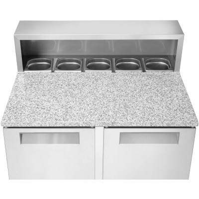 Chladicí stoly s nástavbou a žulovou deskou, Arktic, 247L, 230V/145W, 900x700x(H)1070mm