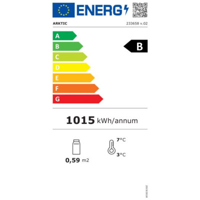 Chlazená skříň displeje, 78 l, Arktic, černá, 230V/170W, 444x397x(H)940mm