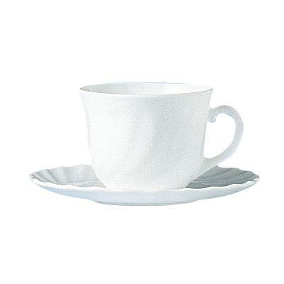 Šálek Trianon, Arcoroc, Trianon, 220 ml, 0,22L, Bílá, ⌀87x(H)67mm