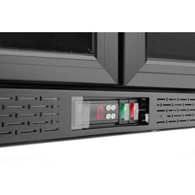 Dvoudveřová chladnička do baru, Arktic, 158L, Černá, 230V/160W, 900x530x(H)870mm