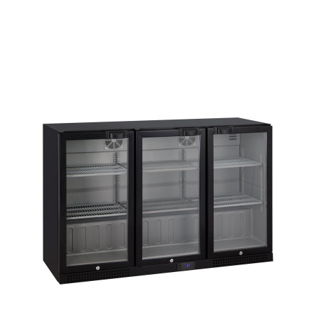 DB302H Minibar prosklené křídlové dveře, černá