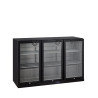 DB302H Minibar prosklené křídlové dveře, černá