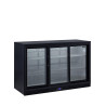 DB302S Minibar prosklené posuvné dveře, černá