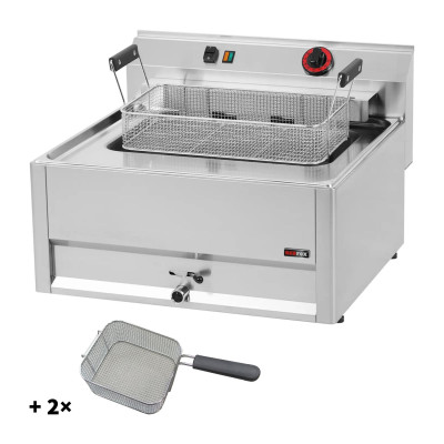 Fritéza elektrická 0,56 kW/l, 16 l s třemi koši 400 V | REDFOX - FE 66/3 ELT
