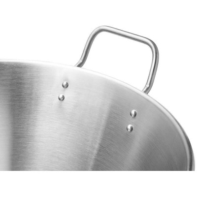 Ocelový podnos s držadly o průměru 50 cm FORGAST FG02850