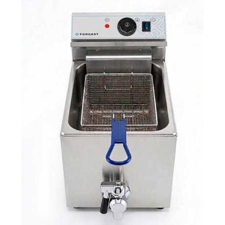 Elektrická fritéza 1-komorová o vysokém výkonu 10 l, 10,2 kW, 400 V | FORGAST FG09010