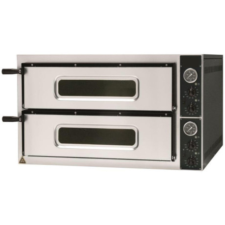 Pizza pec 2komorová, 2x4x35 cm, 9,6 kW, 400 V | FORGAST FG09562