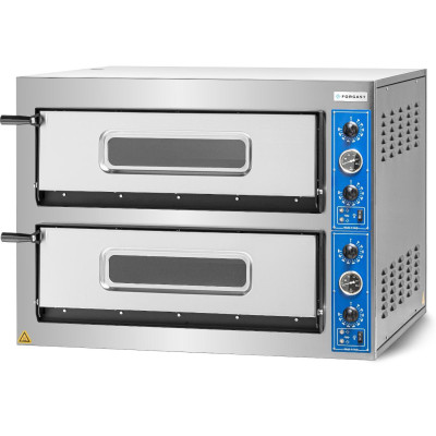 Pec na pizzu 2komorová, 2x6x36 cm, široká, 18 kW, 400 V | FORGAST FG09568