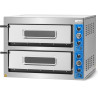 Pec na pizzu 2komorová, 2x6x36 cm, široká, 18 kW, 400 V | FORGAST FG09568