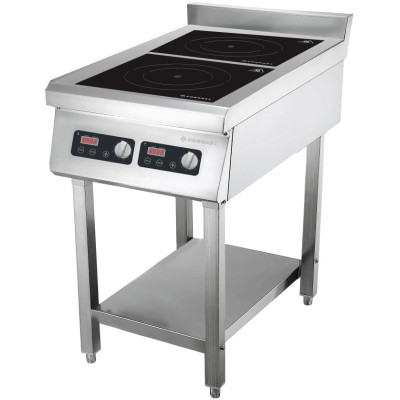 Kuchyně indukční 2zónová s podstavcem, 2x3,5 kW, 400 V | FORGAST FG09036