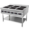 Indukční sporák 6zónový na podstavci, 6x3,5 kW, 2x400 V | FORGAST FG09038
