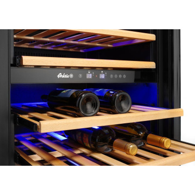 Dvouzónové vinotéky, 72 lahví, Arktic, 232L, 230V/110W, 595x675x(H)1215mm