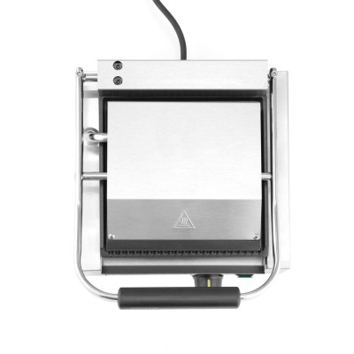 Kontaktní gril - single verze, HENDI, horní i spodní část vroubkovaná, 230V/1800W, 310x375x(H)216mm