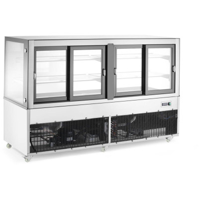 Vitrína se 2 policemi, Arktic, 230V/500W, 677x1824x(H)1230mm